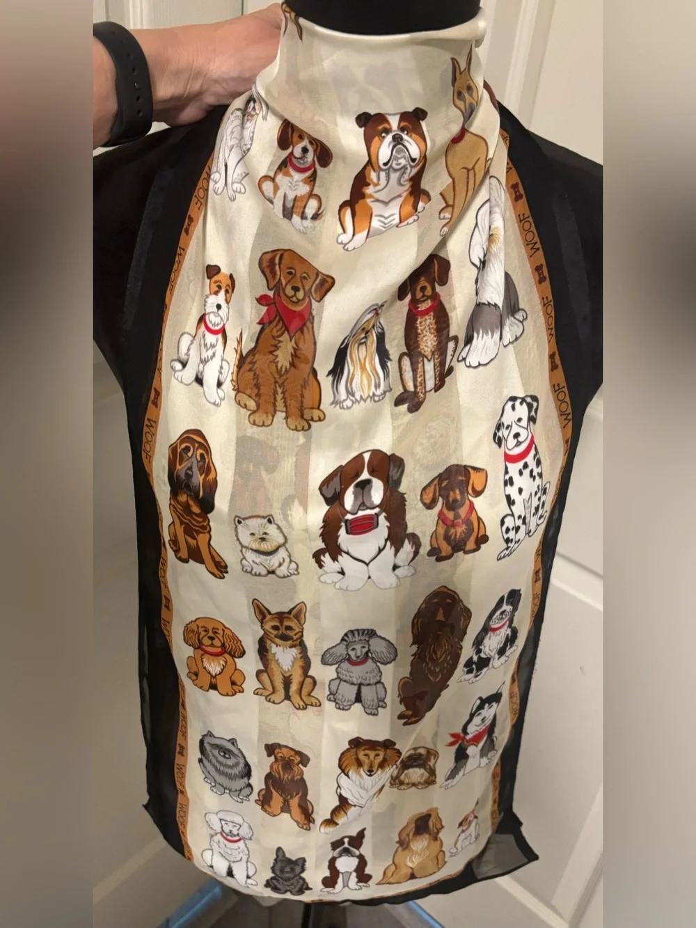 NWT Dog Lovers Polyester Scarf
